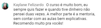 Depoimento Kaylane Felizardo