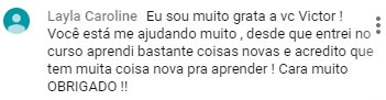 Depoimento Layla Caroline