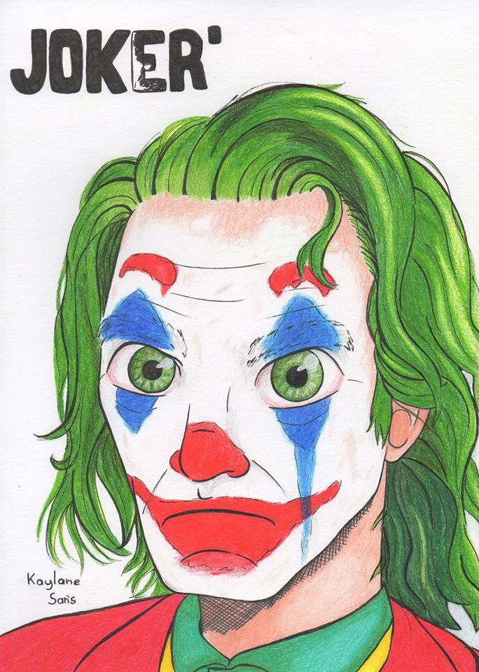 Obra da aluna Kaylane — Joker